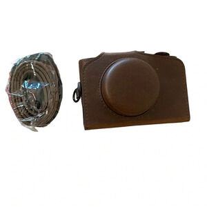 Camera Bags Full Body Camera PU Leather Case Bag with Strap for Canon PowerShot